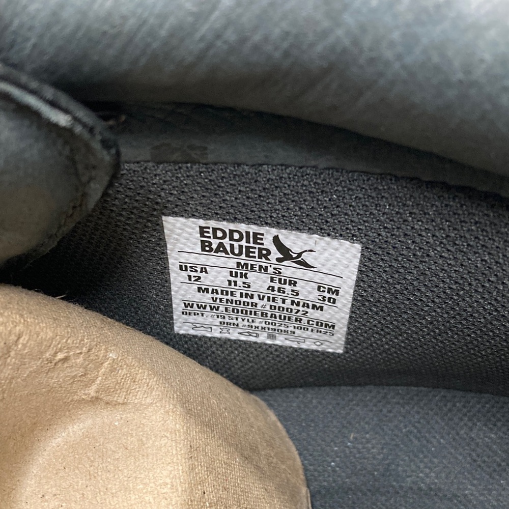 Eddie Bauer Men's Black K6 Hiking Boots - Picture 3 of 6